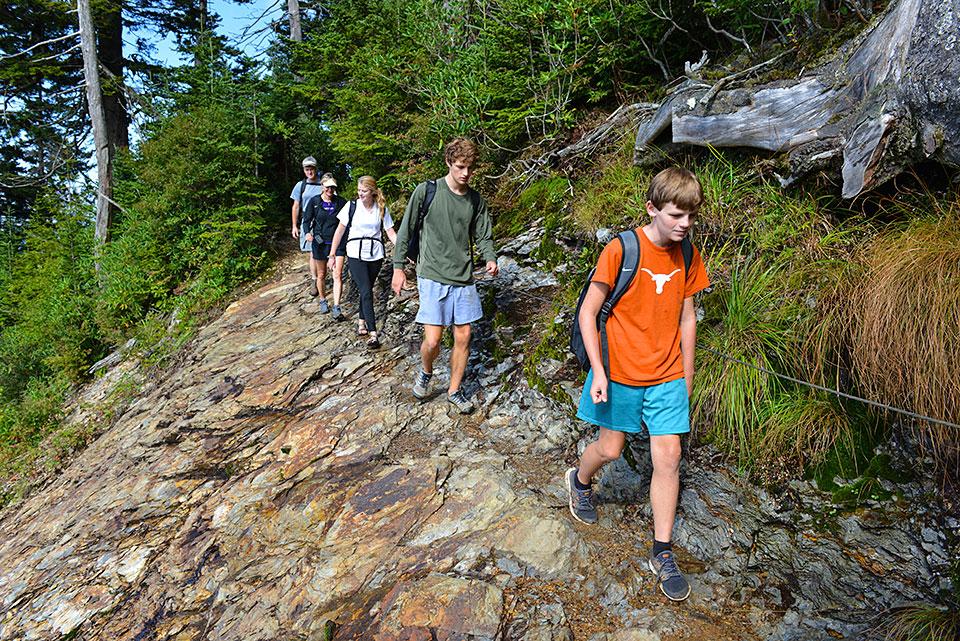 Family Hiking Trails offer all levels of challenge.