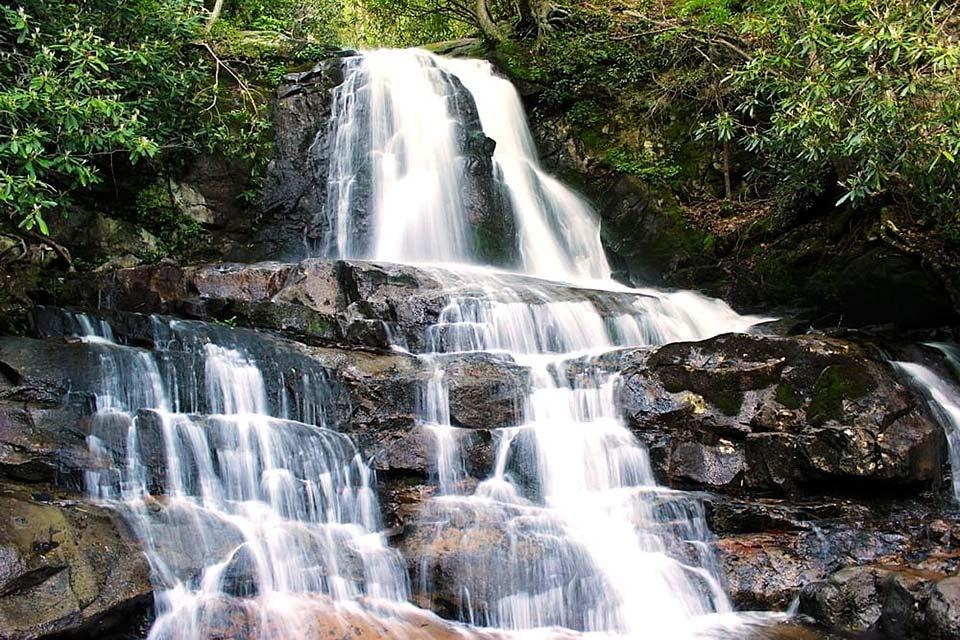 Laurel Falls in the Smoky Mountains is a great family hike.