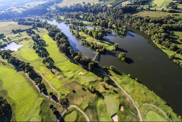River Islands Golf Course, Kodak, TN: Hole #3 island green