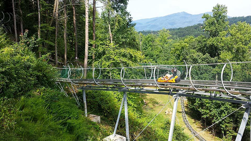 Smoky Mountain Alpine coaster located in Pigeon Forge, Tennessee.