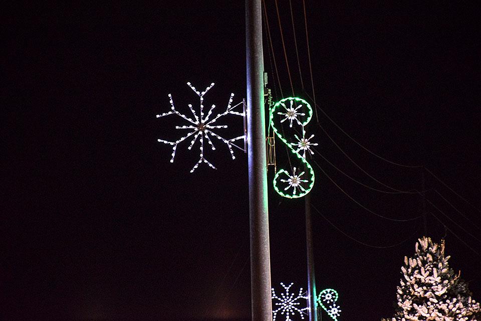 Smoky Mountain Winterfest Lights are found throughout the area. 