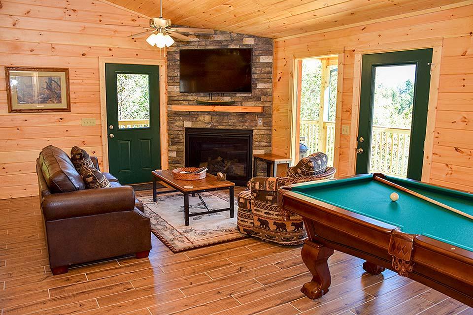 Stay in a rental cabin in the mountains.