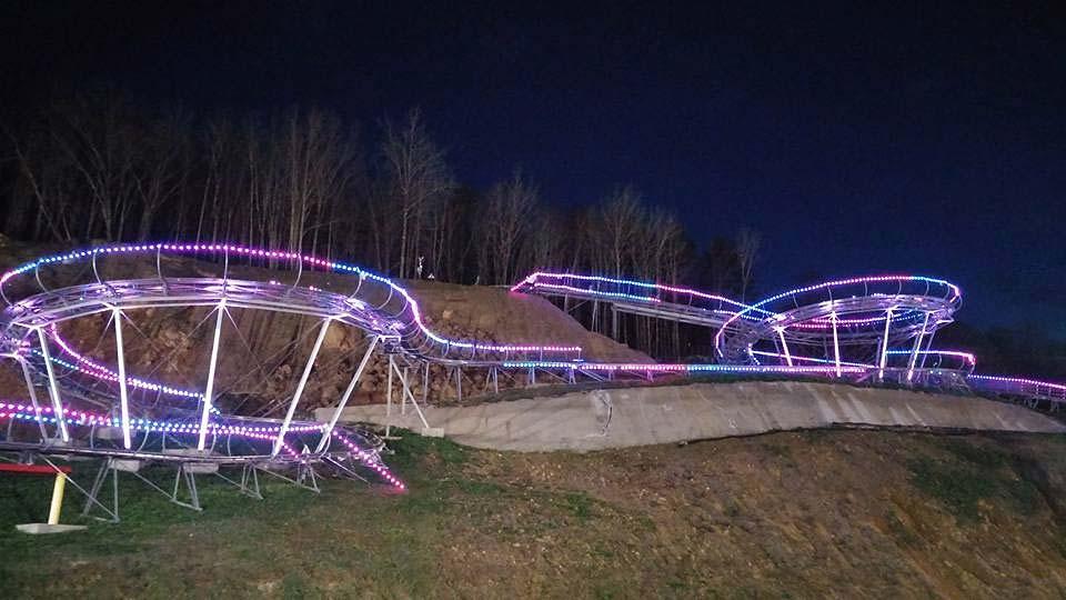 Nightlights coaster just down the road from Smoky Mountain Alpine Coaster.