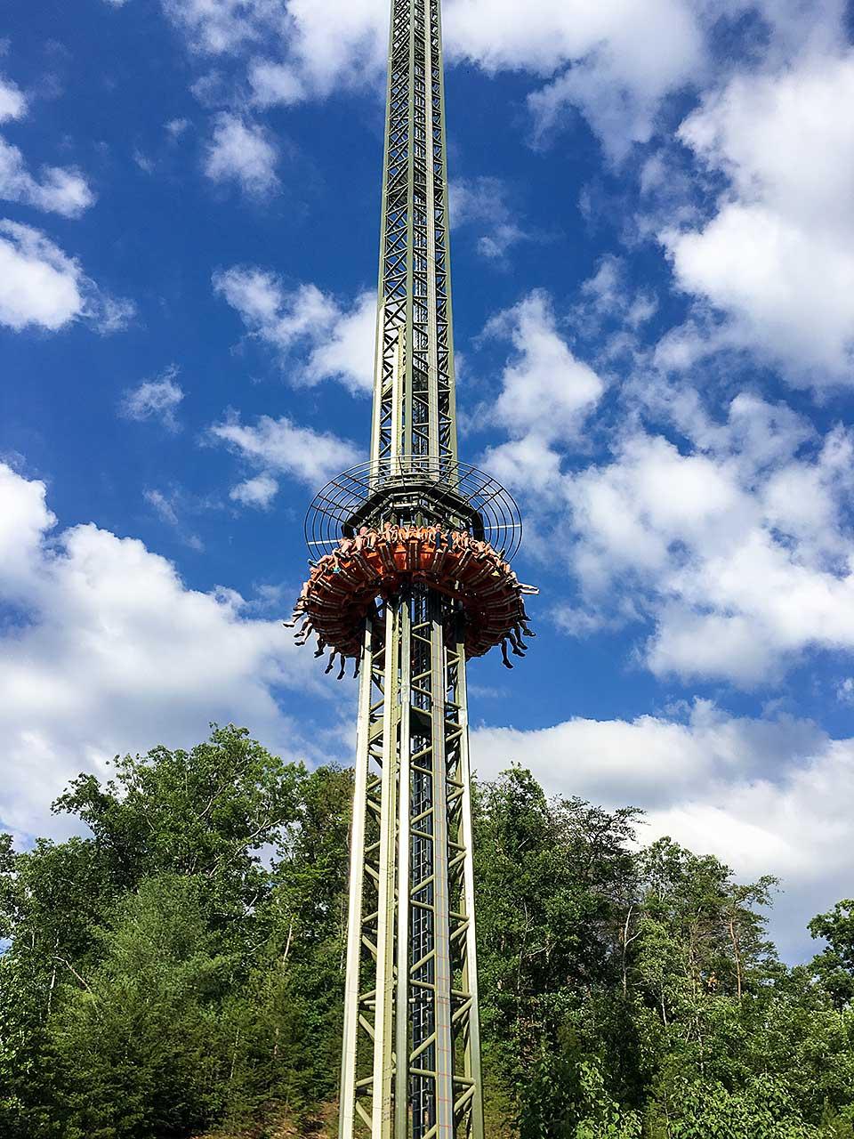 Drop Line at Dollywood is big on views and stomach-dropping thrills.