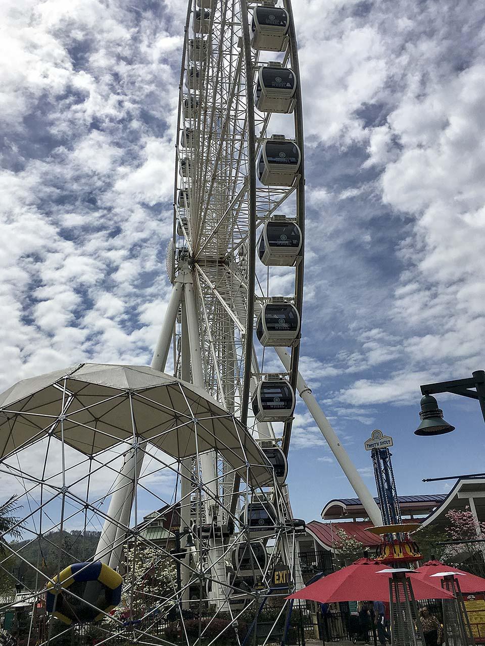 Large wheel in Pigeon Forge, TN.