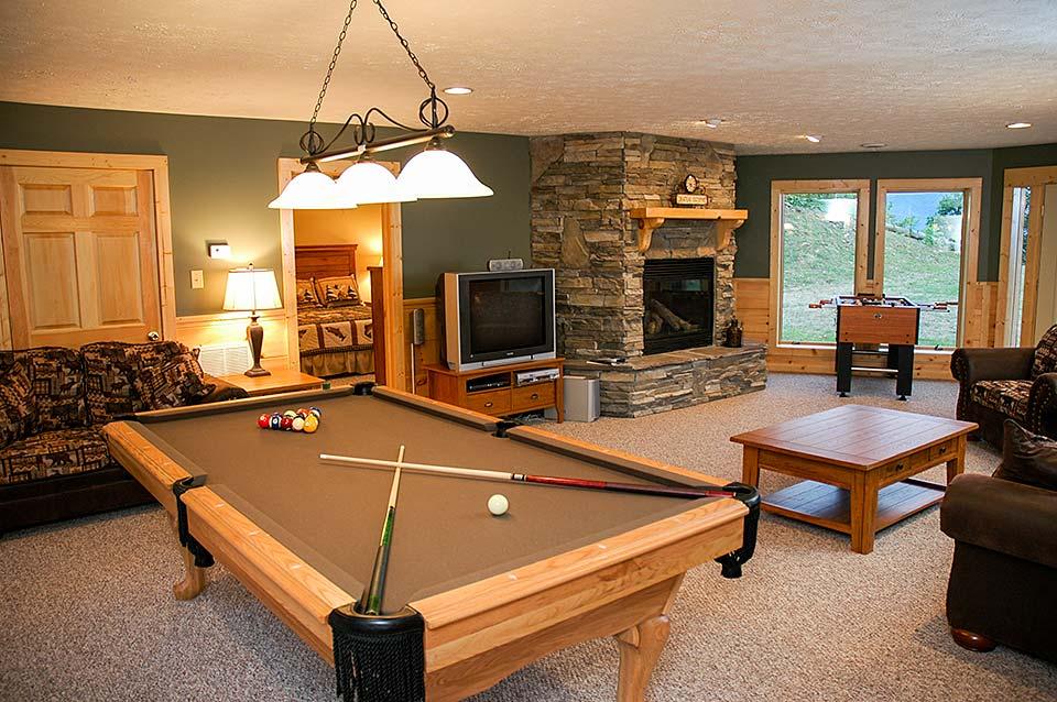 Game rooms offer in-house entertainment.